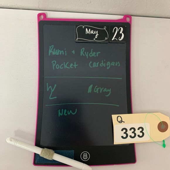 Rumi + Ryder Cardigan Womens L Large Gray Pockets Open Front Long Sleeve Knit - Picture 14 of 15